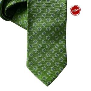 Brooks Brothers Green Silk Floral 57" Necktie NWT | 51-22
